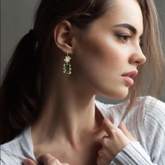Alexis Bittar Elements Double Drop Earrings NEW - Picture 12 of 12